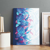 Hawaii Tropical Plant UliUli Canvas Wall Art Vibrant Polynesian Pattern