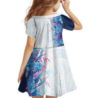 Hawaii Tropical Plant UliUli Family Matching Long Sleeve Bodycon Dress and Hawaiian Shirt Vibrant Polynesian Pattern