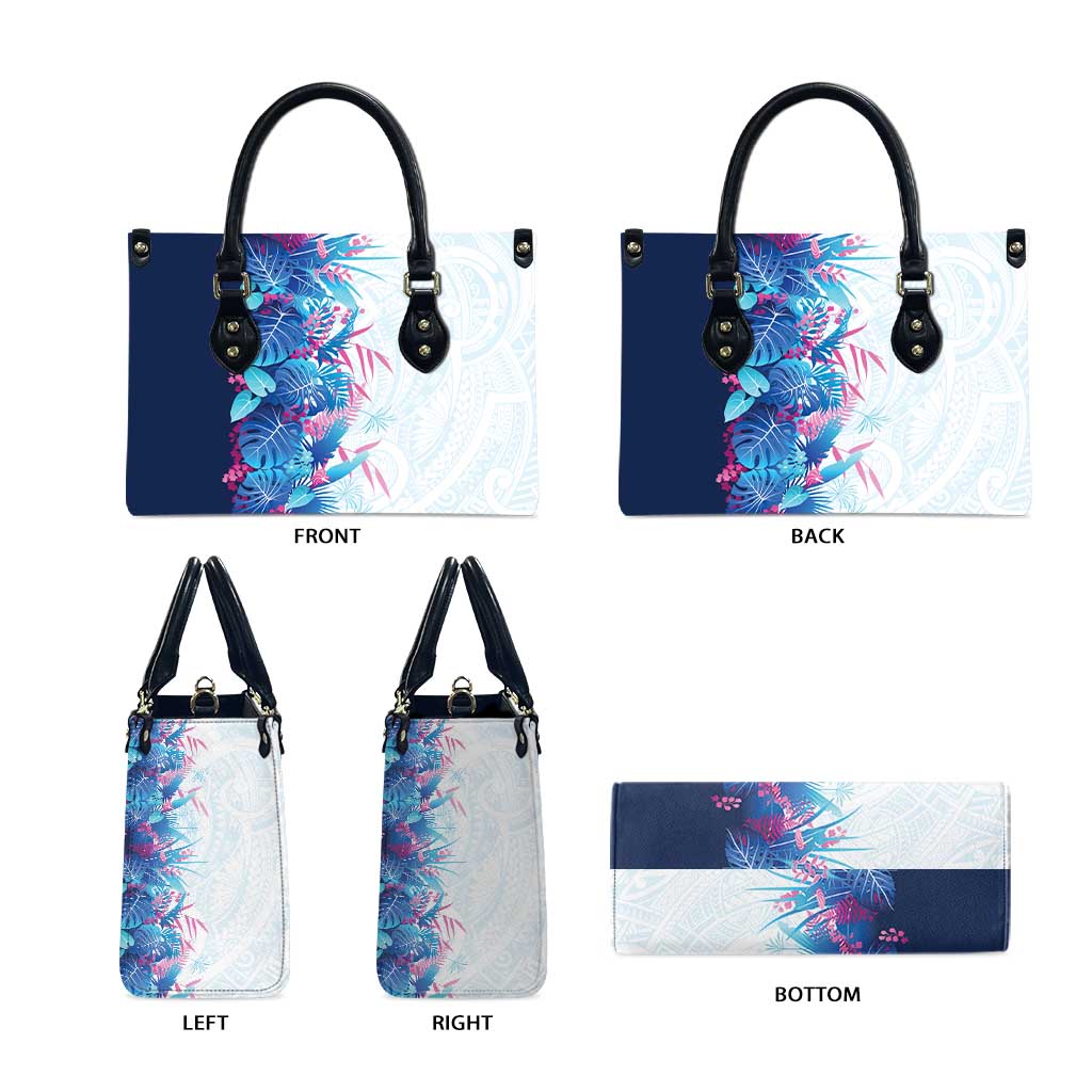 Hawaii Tropical Plant UliUli Leather Bag Vibrant Polynesian Pattern LT01 - Polynesian Pride