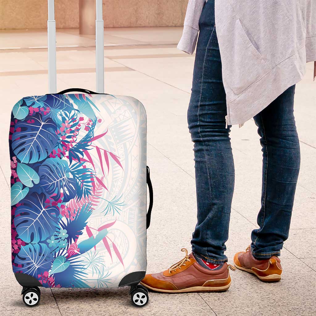 Hawaii Tropical Plant UliUli Luggage Cover Vibrant Polynesian Pattern