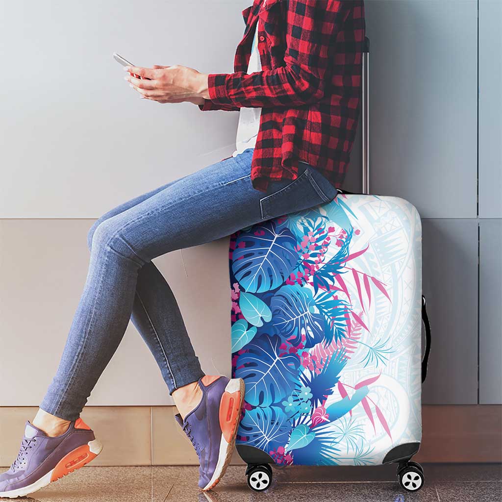 Hawaii Tropical Plant UliUli Luggage Cover Vibrant Polynesian Pattern