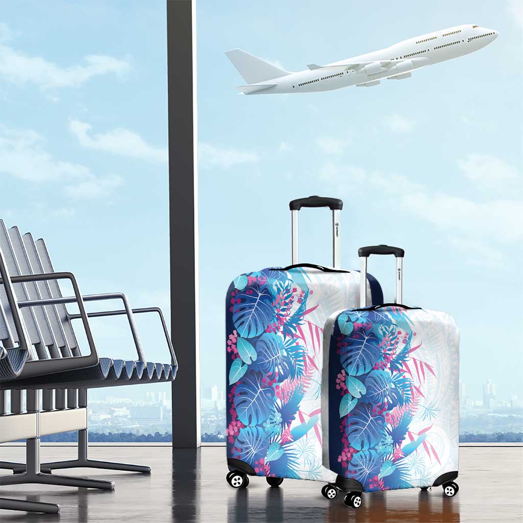 Hawaii Tropical Plant UliUli Luggage Cover Vibrant Polynesian Pattern