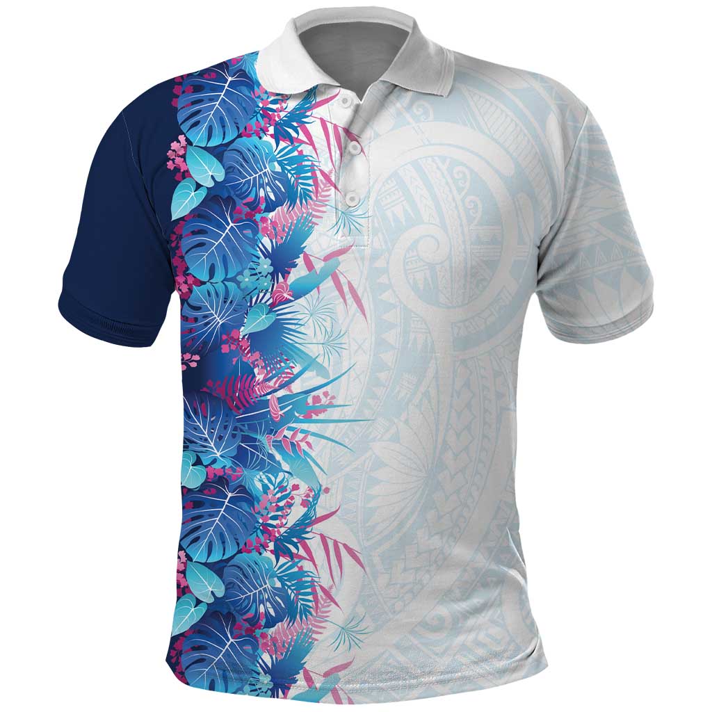 Hawaii Tropical Plant UliUli Polo Shirt Vibrant Polynesian Pattern