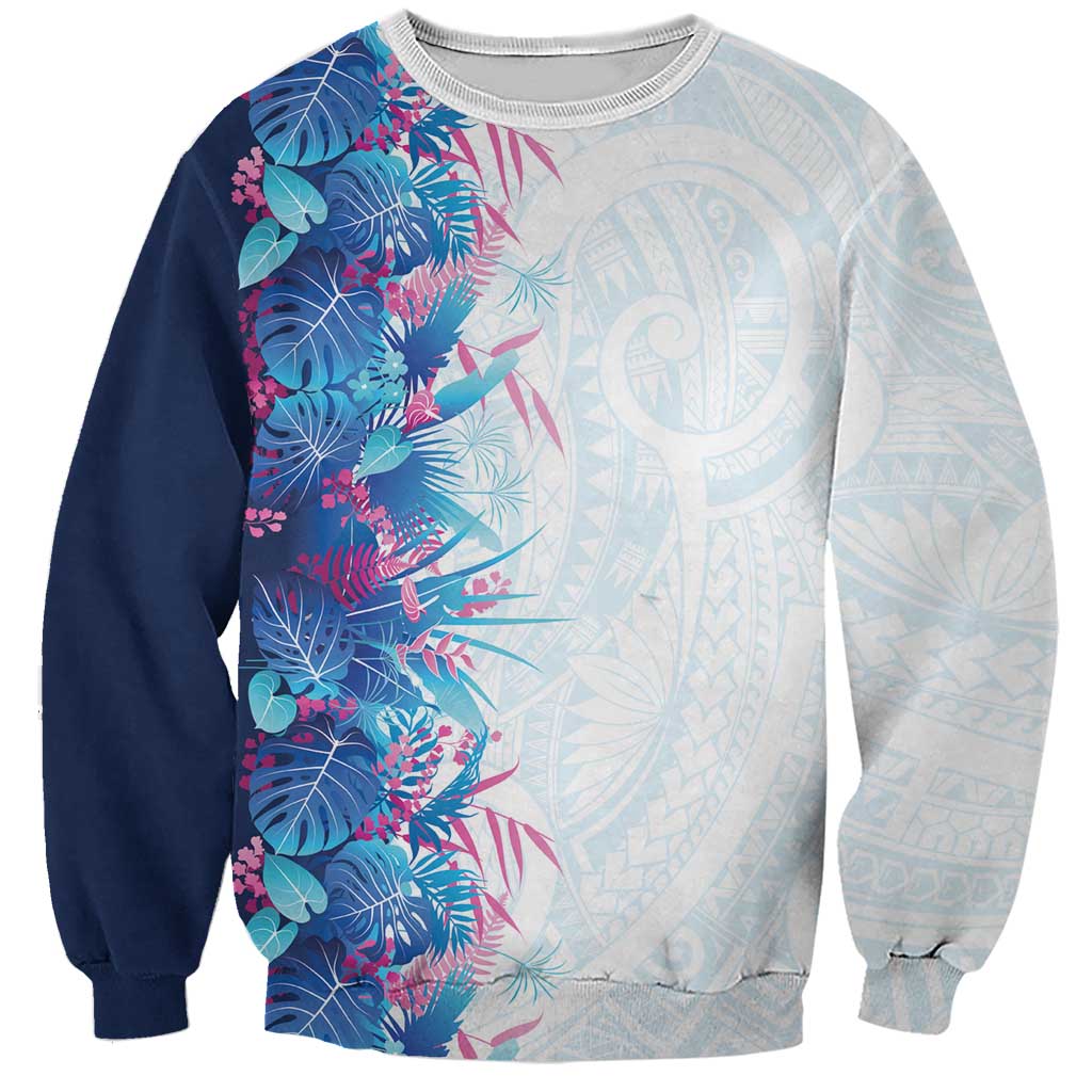 Hawaii Tropical Plant UliUli Sweatshirt Vibrant Polynesian Pattern