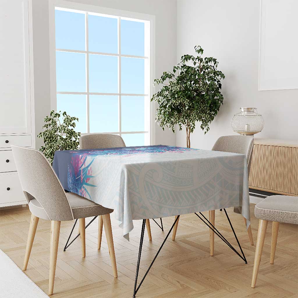 Hawaii Tropical Plant UliUli Tablecloth Vibrant Polynesian Pattern