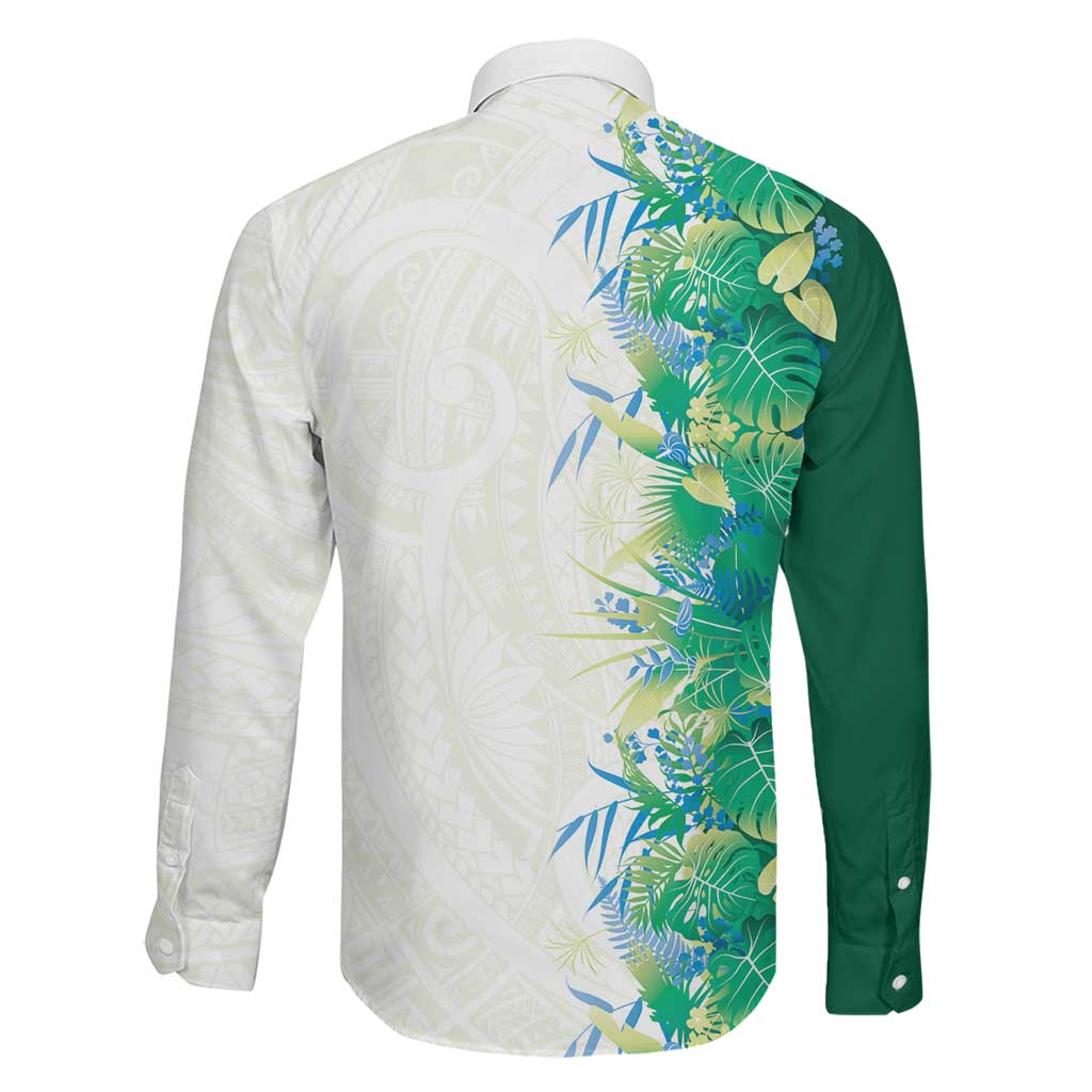 Hawaii Tropical Plant Omaomao Family Matching Short Sleeve Bodycon Dress and Hawaiian Shirt Vibrant Polynesian Pattern LT01 - Polynesian Pride