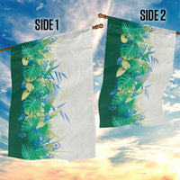 Hawaii Tropical Plant Omaomao Garden Flag Vibrant Polynesian Pattern