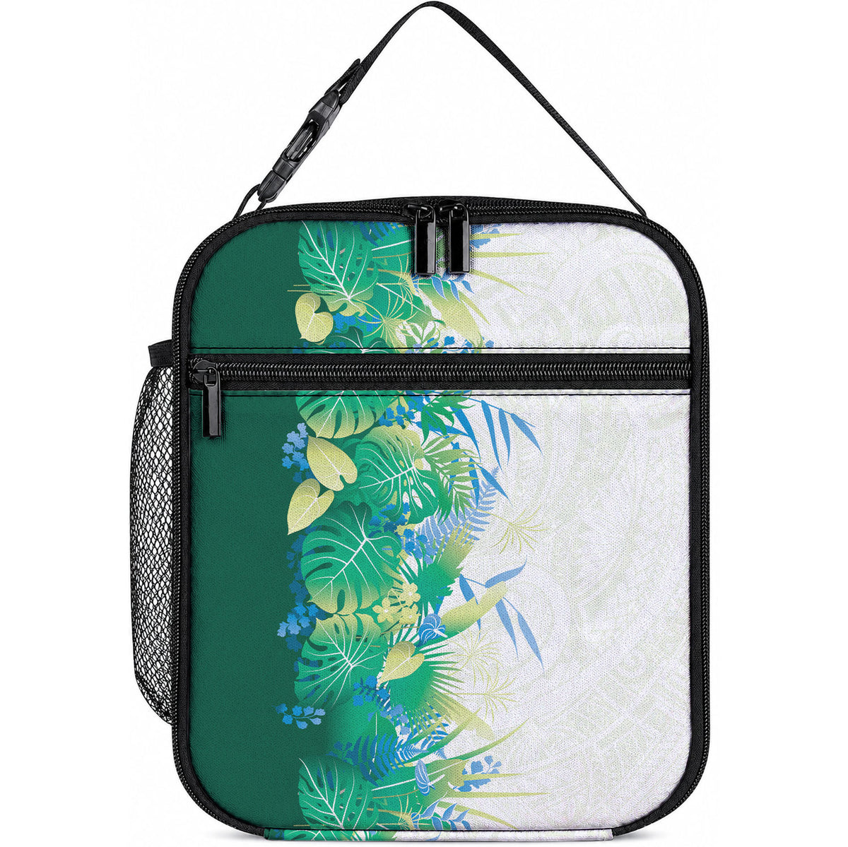 Hawaii Tropical Plant Omaomao Lunch Bag Vibrant Polynesian Pattern
