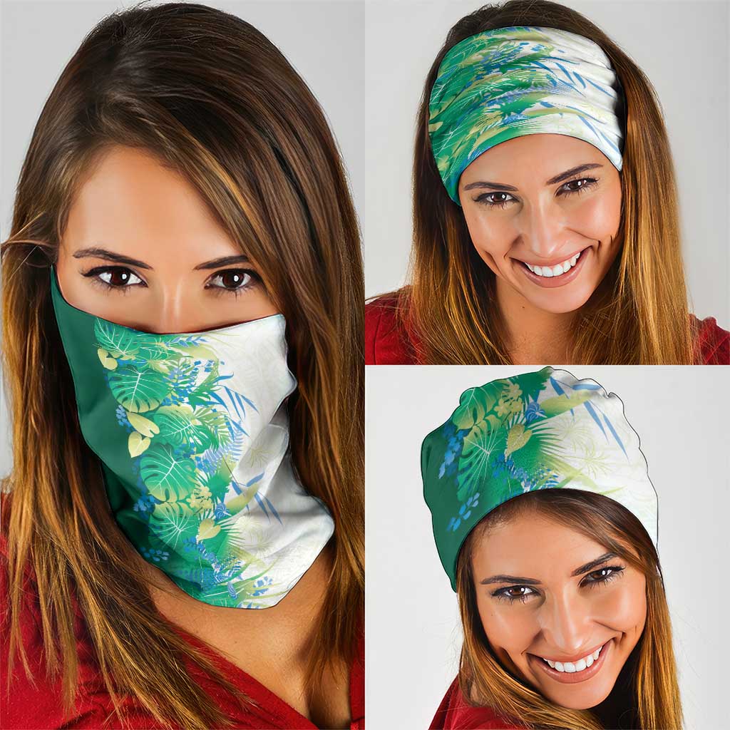 Hawaii Tropical Plant Omaomao Neck Gaiter Vibrant Polynesian Pattern