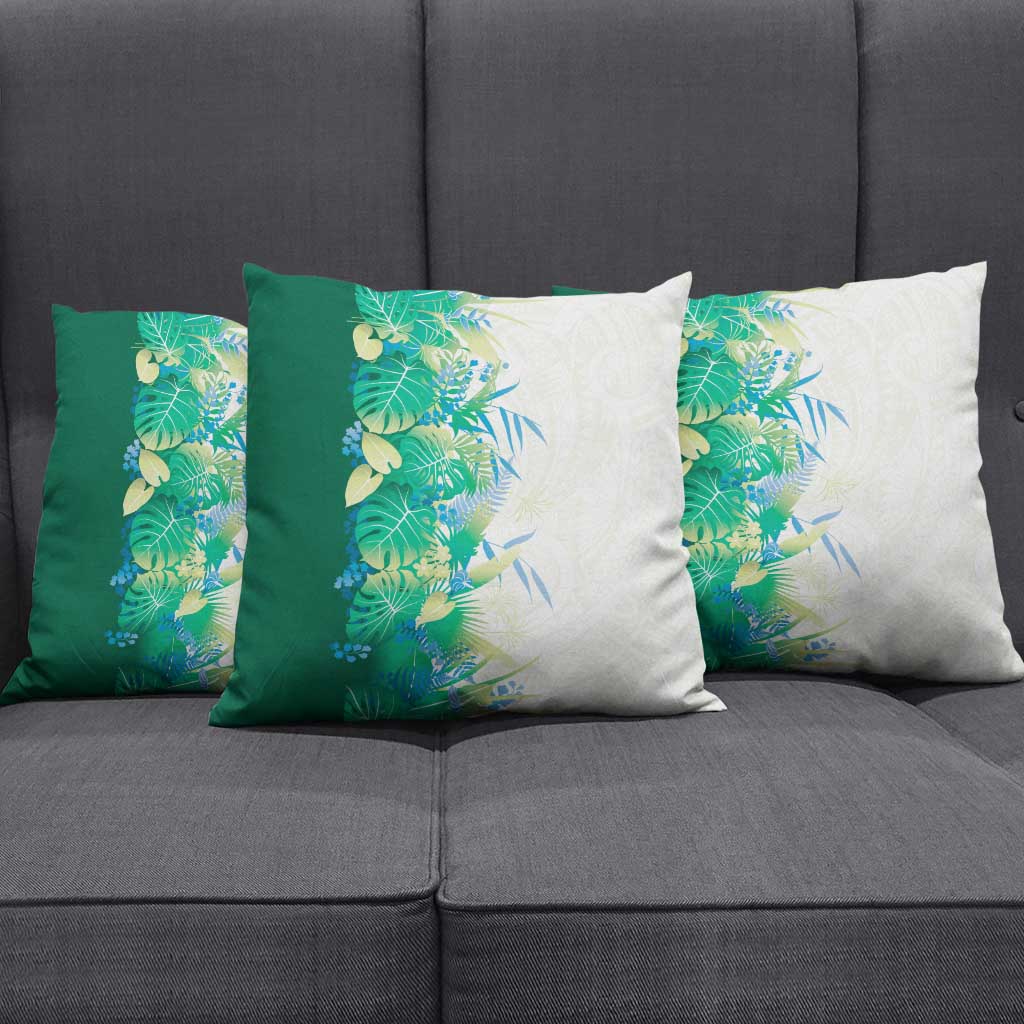 Hawaii Tropical Plant Omaomao Pillow Cover Vibrant Polynesian Pattern