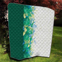 Hawaii Tropical Plant Omaomao Quilt Vibrant Polynesian Pattern