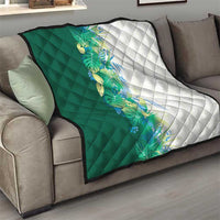 Hawaii Tropical Plant Omaomao Quilt Vibrant Polynesian Pattern