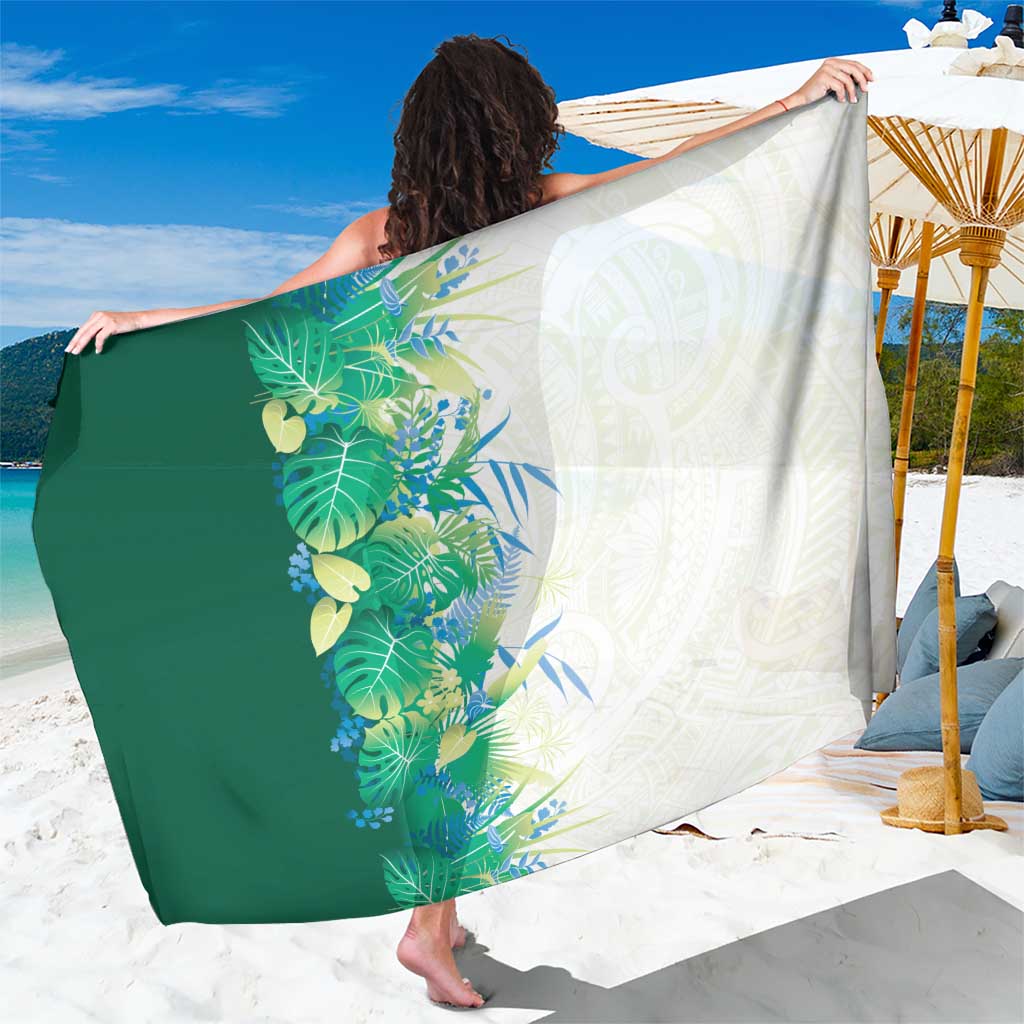 Hawaii Tropical Plant Omaomao Sarong Vibrant Polynesian Pattern LT01 One Size 44 x 66 inches Green - Polynesian Pride