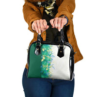 Hawaii Tropical Plant Omaomao Shoulder Handbag Vibrant Polynesian Pattern