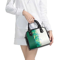 Hawaii Tropical Plant Omaomao Shoulder Handbag Vibrant Polynesian Pattern