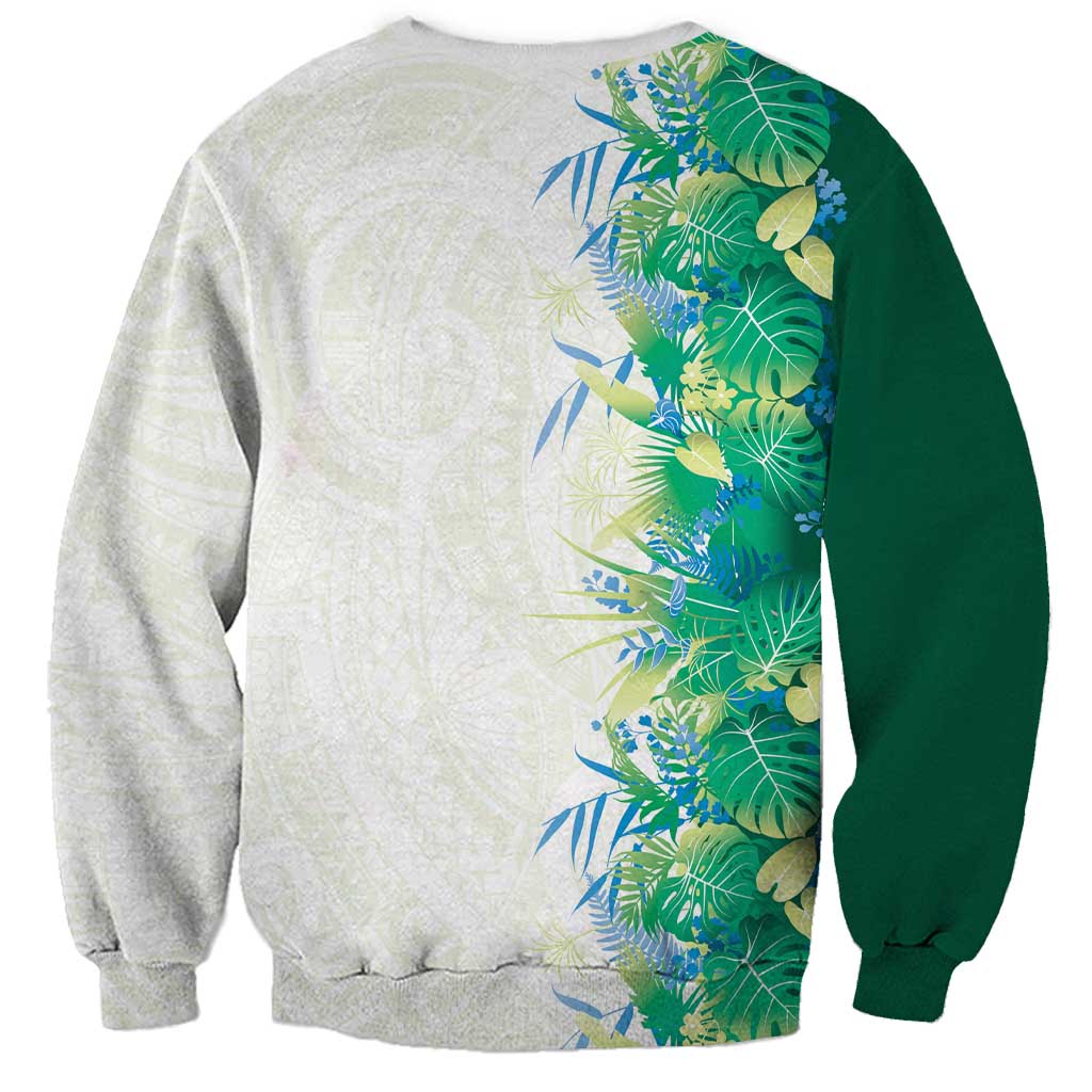 Hawaii Tropical Plant Omaomao Sweatshirt Vibrant Polynesian Pattern