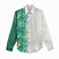 Hawaii Tropical Plant Omaomao Women Casual Shirt Vibrant Polynesian Pattern LT01 - Polynesian Pride