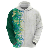 Hawaii Tropical Plant Omaomao Zip Hoodie Vibrant Polynesian Pattern LT01 - Polynesian Pride