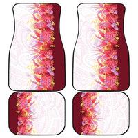 Hawaii Tropical Plant Akala Car Mats Vibrant Polynesian Pattern