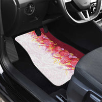 Hawaii Tropical Plant Akala Car Mats Vibrant Polynesian Pattern