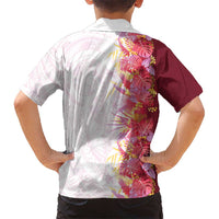 Hawaii Tropical Plant Akala Family Matching Puletasi and Hawaiian Shirt Vibrant Polynesian Pattern LT01 - Polynesian Pride