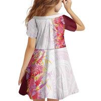 Hawaii Tropical Plant Akala Kid Short Sleeve Dress Vibrant Polynesian Pattern LT01 - Polynesian Pride