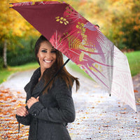 Hawaii Tropical Plant Akala Umbrella Vibrant Polynesian Pattern
