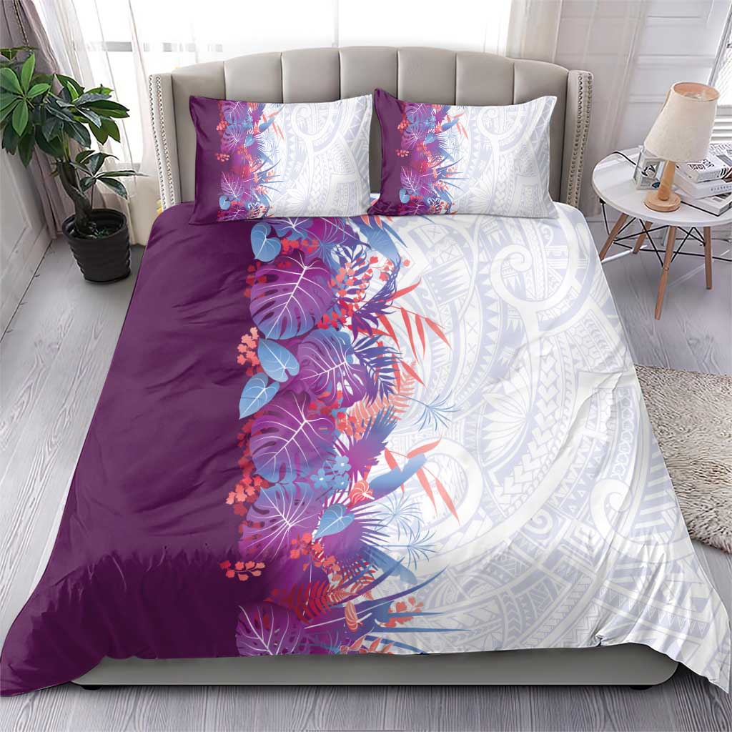 Hawaii Tropical Plant Poni Bedding Set Vibrant Polynesian Pattern LT01 - Polynesian Pride