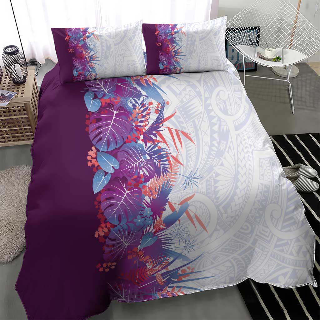 Hawaii Tropical Plant Poni Bedding Set Vibrant Polynesian Pattern LT01 - Polynesian Pride