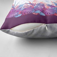 Hawaii Tropical Plant Poni Pillow Cover Vibrant Polynesian Pattern