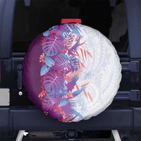 Hawaii Tropical Plant Poni Spare Tire Cover Vibrant Polynesian Pattern