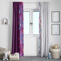 Hawaii Tropical Plant Poni Window Curtain Vibrant Polynesian Pattern LT01 - Polynesian Pride