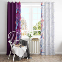 Hawaii Tropical Plant Poni Window Curtain Vibrant Polynesian Pattern LT01 - Polynesian Pride