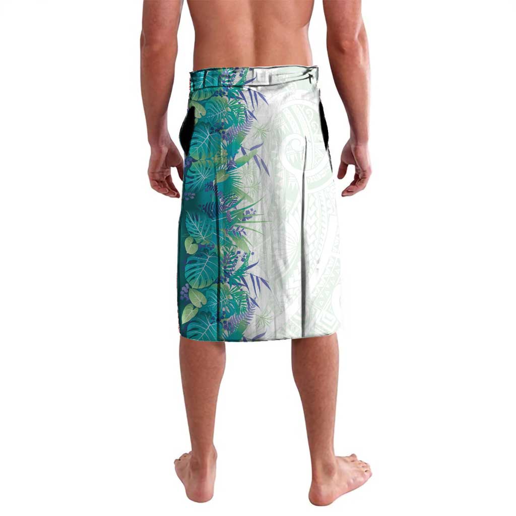 Hawaii Tropical Plant Teal Lavalava Vibrant Polynesian Pattern LT01 - Polynesian Pride