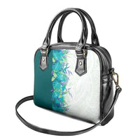 Hawaii Tropical Plant Teal Shoulder Handbag Vibrant Polynesian Pattern LT01 - Polynesian Pride