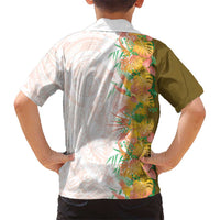 Hawaii Tropical Plant Lenalena Family Matching Long Sleeve Bodycon Dress and Hawaiian Shirt Vibrant Polynesian Pattern LT01 - Polynesian Pride