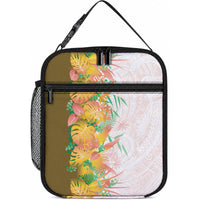 Hawaii Tropical Plant Lenalena Lunch Bag Vibrant Polynesian Pattern