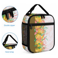 Hawaii Tropical Plant Lenalena Lunch Bag Vibrant Polynesian Pattern