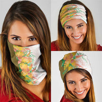 Hawaii Tropical Plant Lenalena Neck Gaiter Vibrant Polynesian Pattern