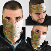 Hawaii Tropical Plant Lenalena Neck Gaiter Vibrant Polynesian Pattern