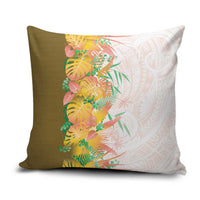 Hawaii Tropical Plant Lenalena Pillow Cover Vibrant Polynesian Pattern