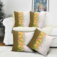 Hawaii Tropical Plant Lenalena Pillow Cover Vibrant Polynesian Pattern
