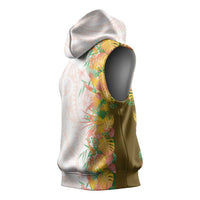 Hawaii Tropical Plant Lenalena Sleeveless Hoodie Vibrant Polynesian Pattern LT01 - Polynesian Pride