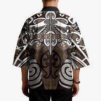 Personalised Maori Kati Mamoe Kimono Silver Fern Kowhaiwhai Art LT01 - Polynesian Pride