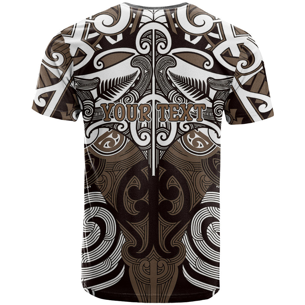 Personalised Maori Kati Mamoe T Shirt Silver Fern Kowhaiwhai Art LT01 - Polynesian Pride