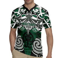 Personalised Maori Ngai Tahu Rugby Jersey Silver Fern Kowhaiwhai Art LT01 - Polynesian Pride