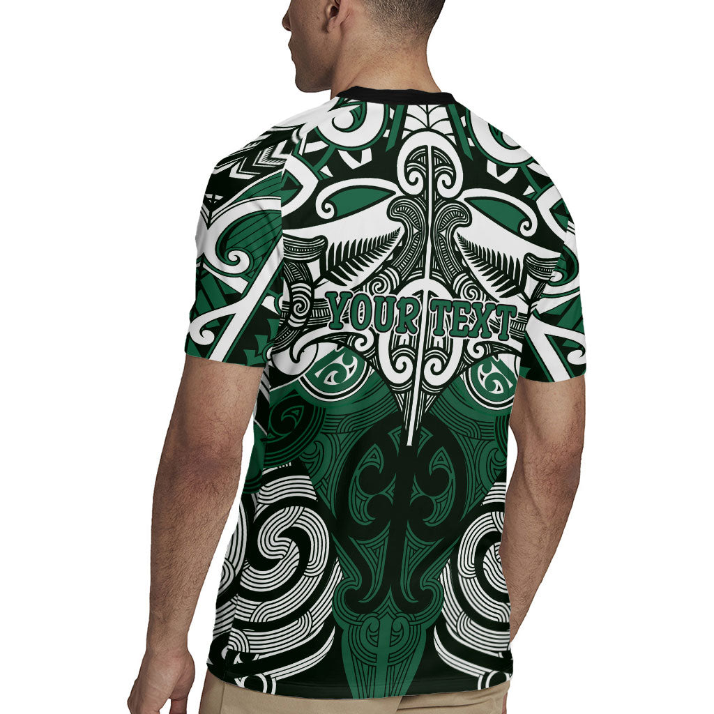 Personalised Maori Ngai Tahu Rugby Jersey Silver Fern Kowhaiwhai Art LT01 - Polynesian Pride