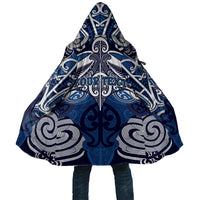 Personalised Maori Ngati Kahungunu Cloak Silver Fern Kowhaiwhai Art LT01 Unisex Blue - Polynesian Pride