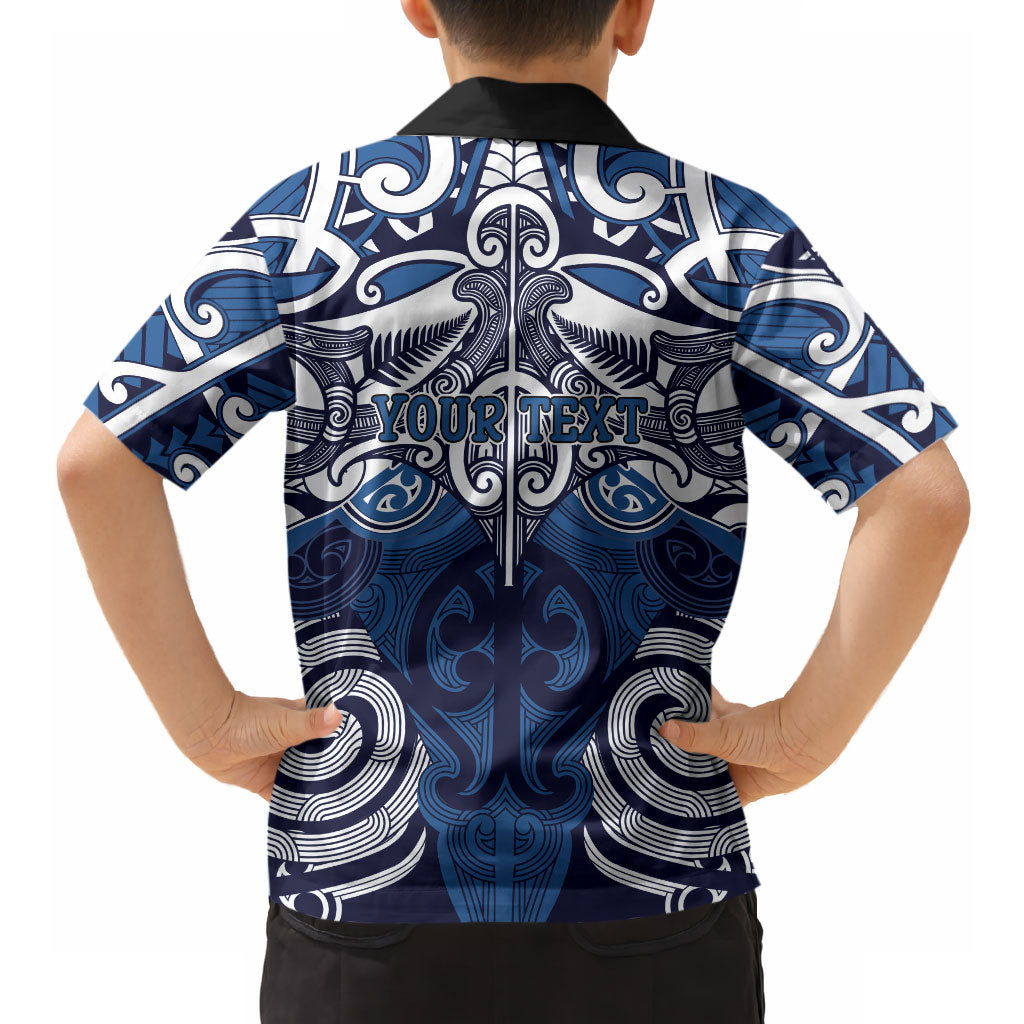 Personalised Maori Ngati Kahungunu Hawaiian Shirt Silver Fern Kowhaiwhai Art LT01 - Polynesian Pride