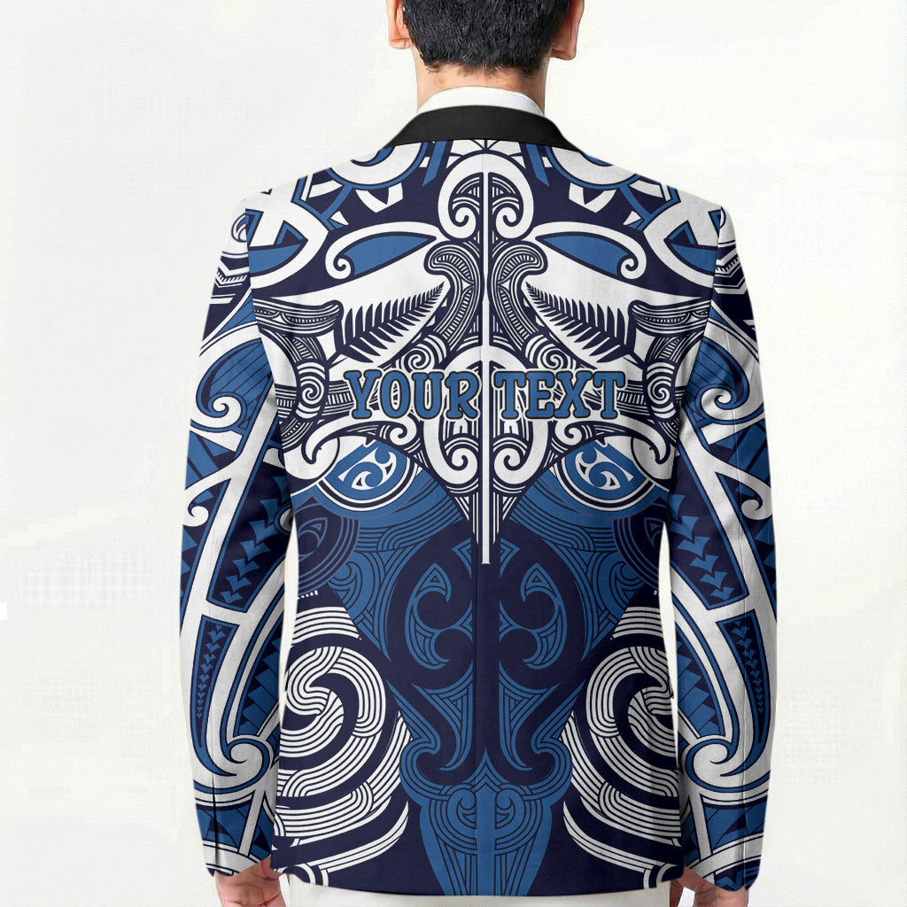Personalised Maori Ngati Tuwharetoa Blazer Silver Fern Kowhaiwhai Art LT01 - Polynesian Pride